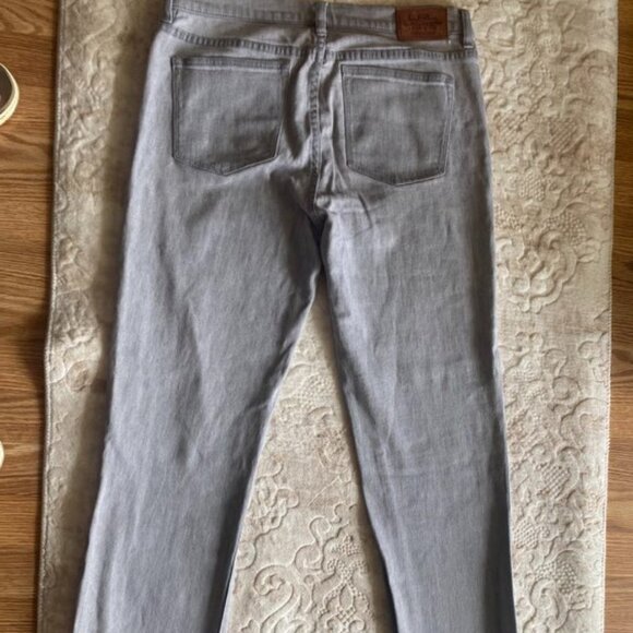 Ralph Lauren LRL soft gray jeans size 10 classic straight - Picture 5 of 6